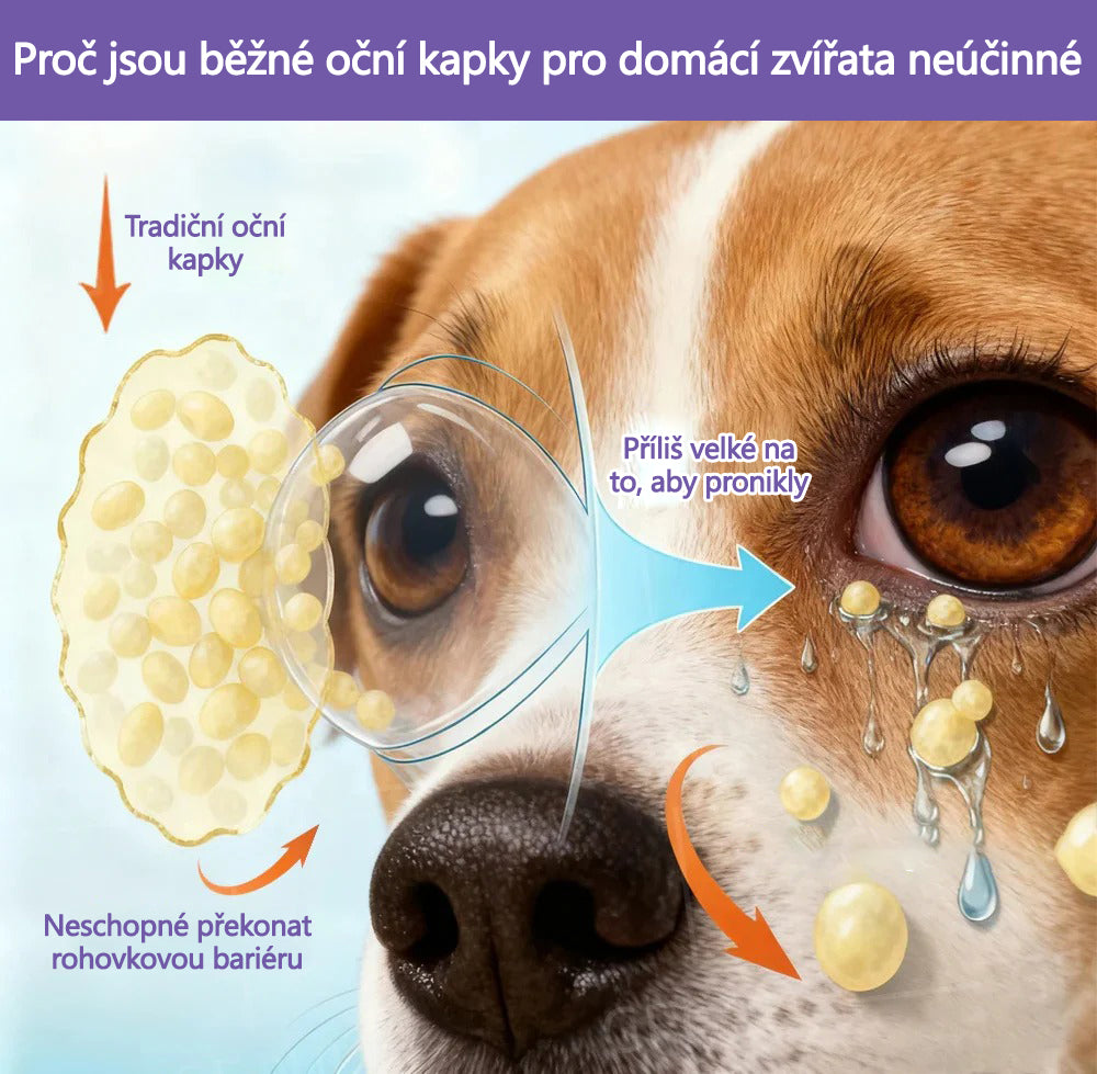 👀 Tainun® EyeRelief oční kapky pro mazlíčky ✅ Schváleno v CE | Rychlá úleva při zánětu spojivek, suchých očích, šedém zákalu a keratitidě 🐶🐱