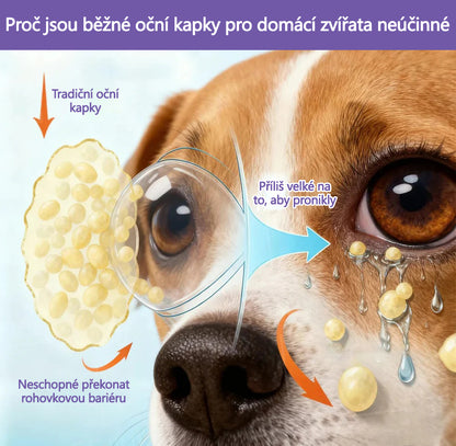 👀 Tainun® EyeRelief oční kapky pro mazlíčky ✅ Schváleno v CE | Rychlá úleva při zánětu spojivek, suchých očích, šedém zákalu a keratitidě 🐶🐱