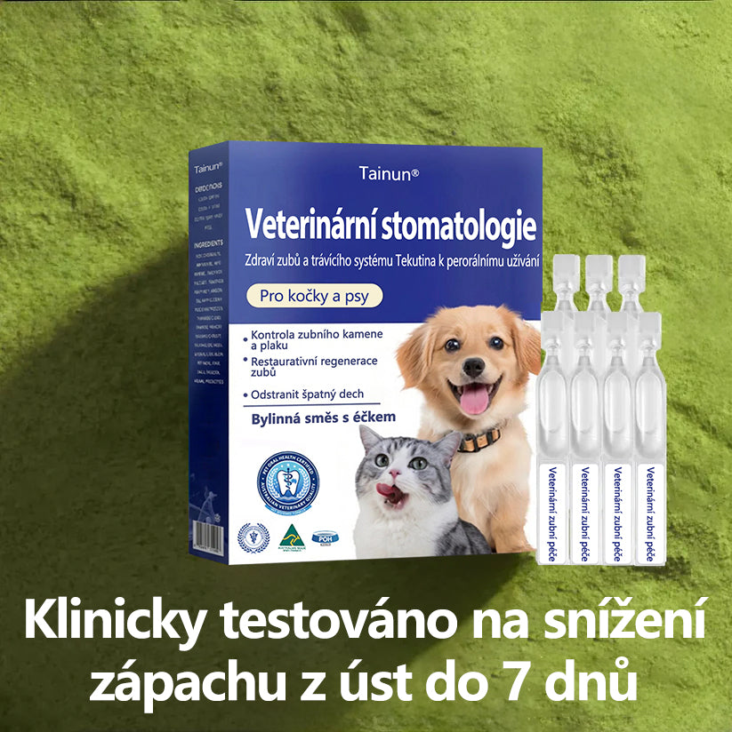 [🇨🇿 Oficiální obchod] 𝐓𝐚𝐢𝐧𝐮𝐧® Orální tekutina pro podporu zdraví zubů a trávení u zvířat – svěží dech, odstranění zubního kamene a podpora regenerace dásní a stabilizace zubů (pro kočky a psy) – Dnes 70 % SLEVA! 🐶🐱🎁