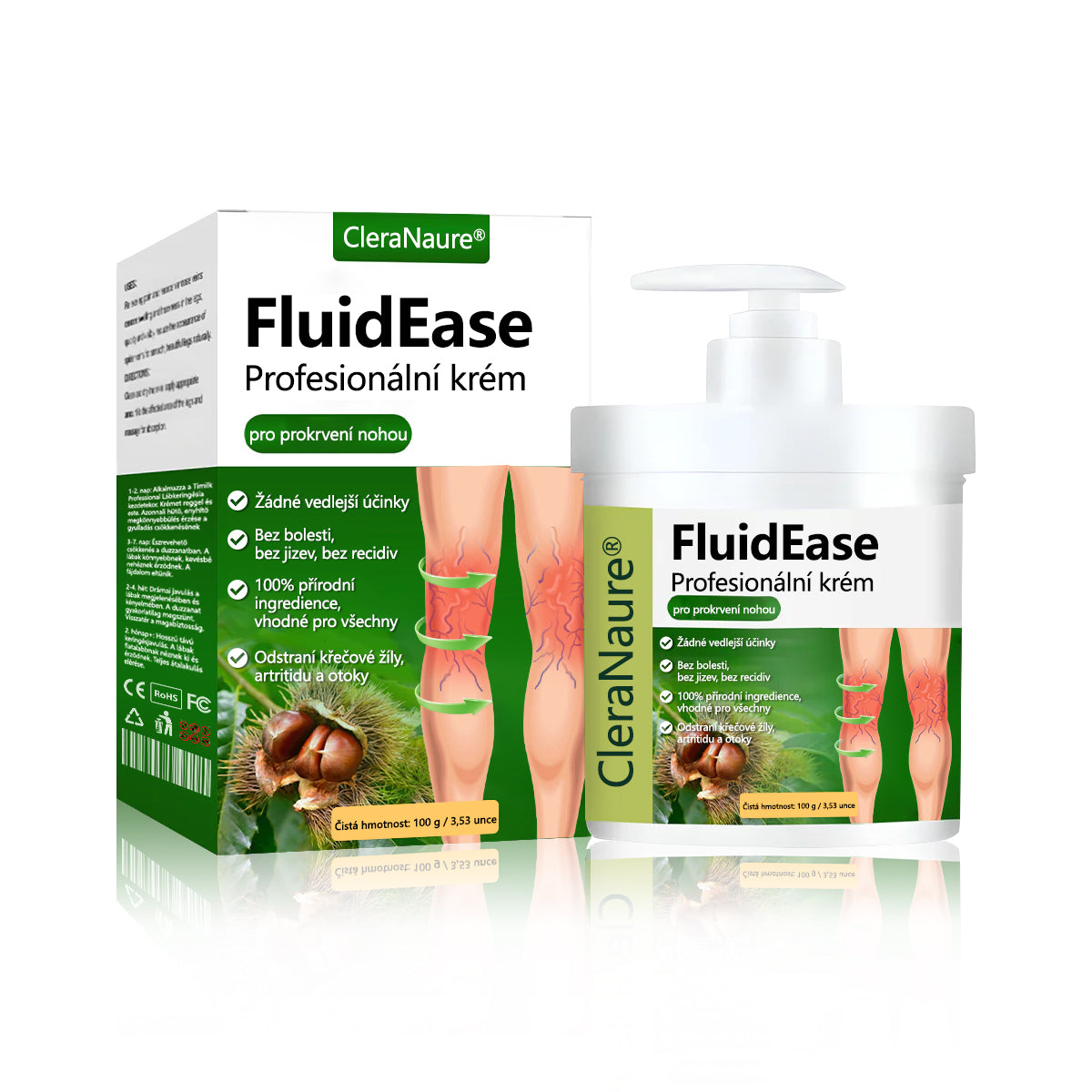 🌿 🌿Řekněte sbohem oteklým, bolestivým nohám – CleraNaure® FluidEase Profesionální krém pro prokrvení nohou přináší skutečnou úlevu! ✨🦵