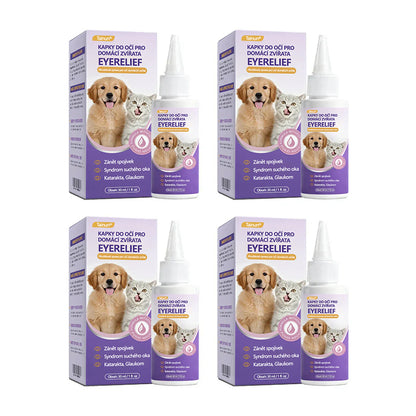 👀 Tainun® EyeRelief oční kapky pro mazlíčky ✅ Schváleno v CE | Rychlá úleva při zánětu spojivek, suchých očích, šedém zákalu a keratitidě 🐶🐱
