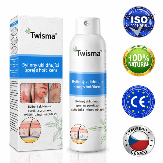 💪 Oficiální obchod: Twisma® Magnesium bylinný sprej na lupénku ✅ CE certifikace (zmírňuje lupénku a ekzém, léčí akné a bradavice, podporuje hojení bakteriálních infekcí, snižuje kloubní a neuropatickou bolest)